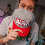 Produktbild Marvel - Logotyp Keps grå-röd