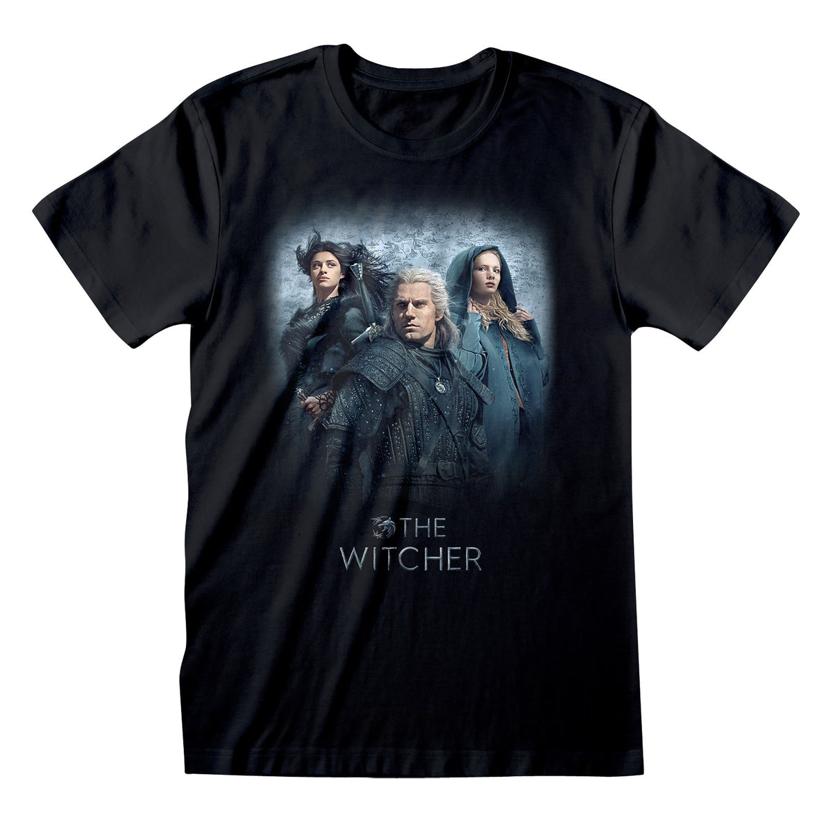 Produktbild Witcher - Geralt, Yennefer och Ciri T-shirt dam svart
