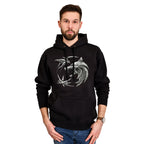 Produktbild Witcher - Svart hoodie med vargemblem