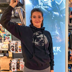 Produktbild Witcher - Svart hoodie med vargemblem