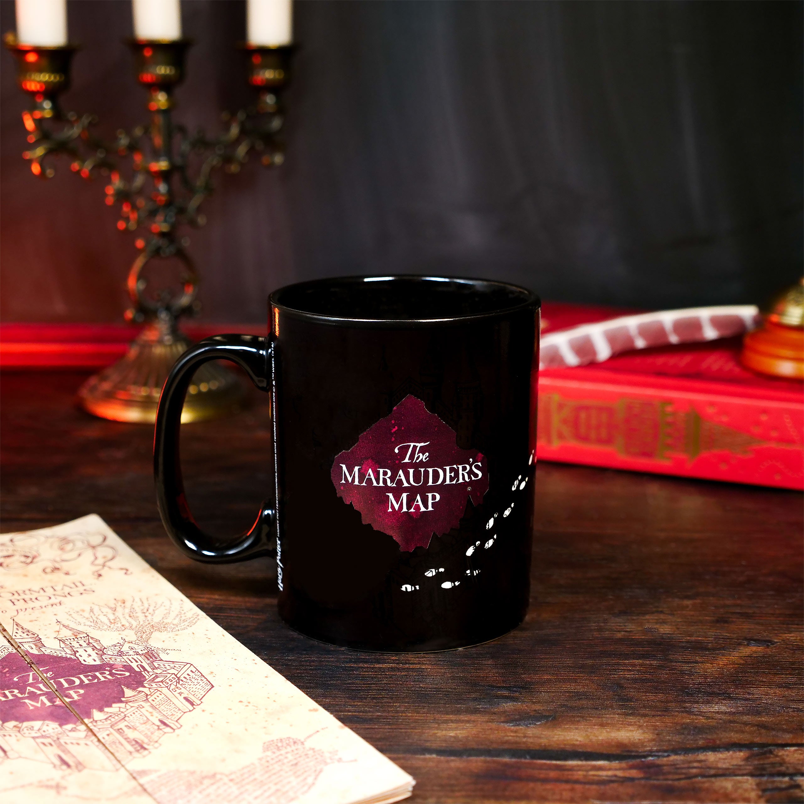 Produktbild Harry Potter - Karta över Marodörerna Termoeffekt Mugg svart