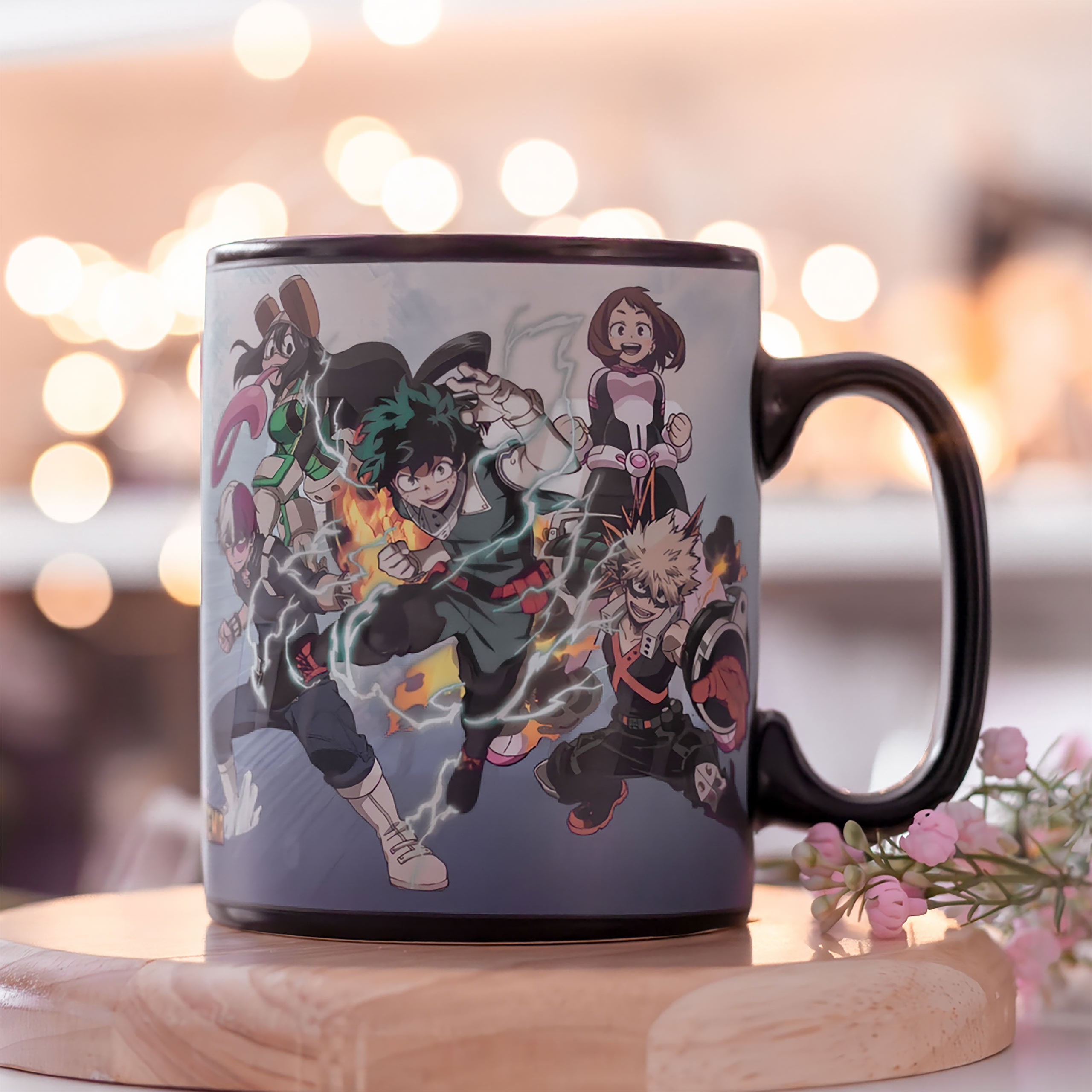 Produktbild My Hero Academia - Heroes vs. Villains termoskänslig mugg