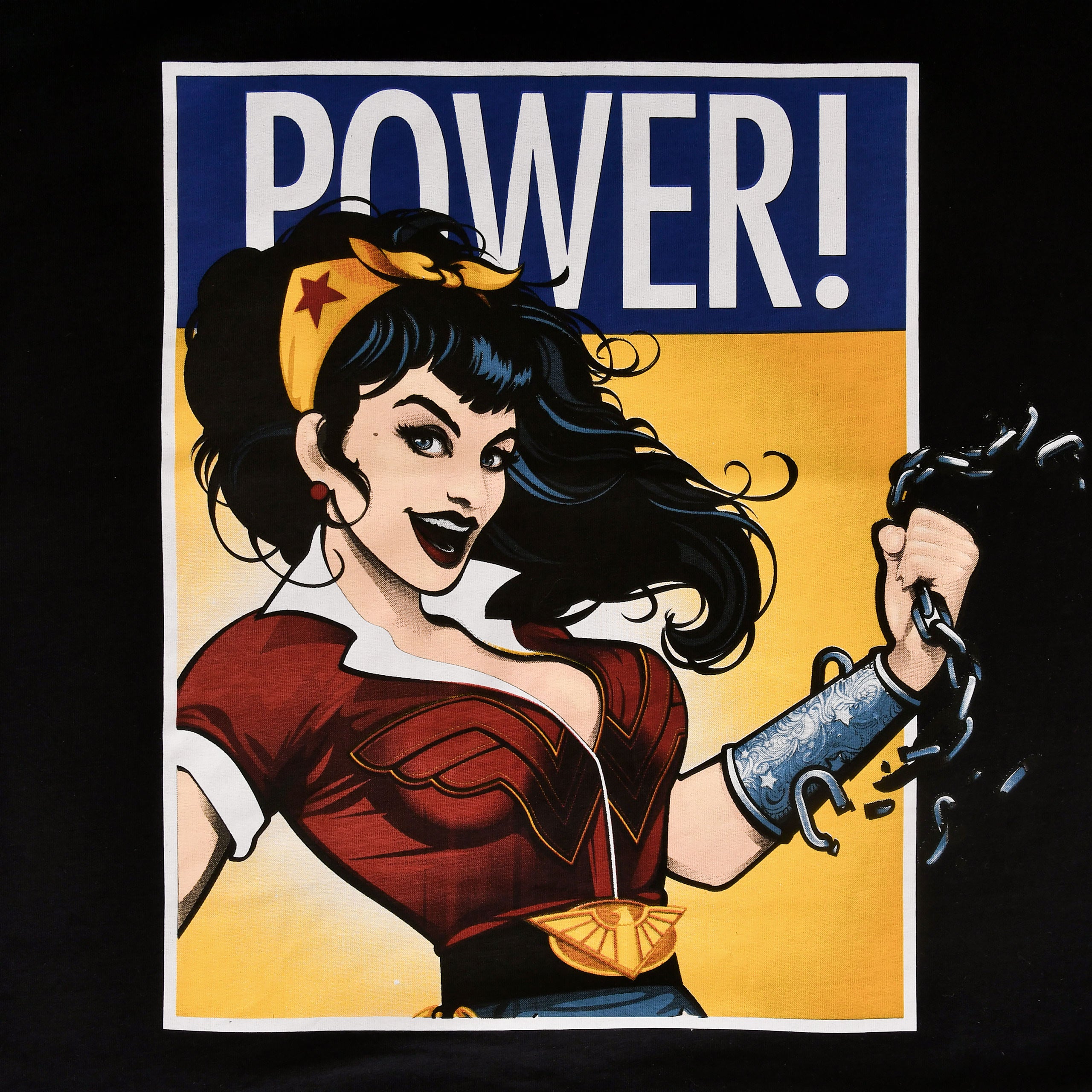 Produktbild Wonder Woman - We Can Do It! Dam T-shirt svart