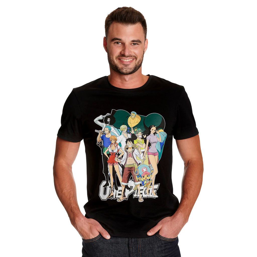 Produktbild One Piece - Ruffy med Stråhattspiraterna T-shirt svart