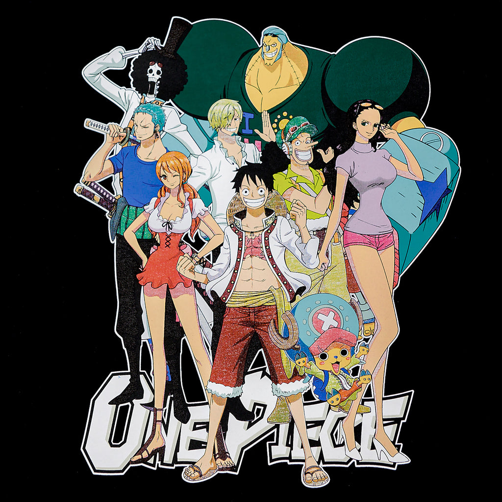 Produktbild One Piece - Ruffy med Stråhattspiraterna T-shirt svart