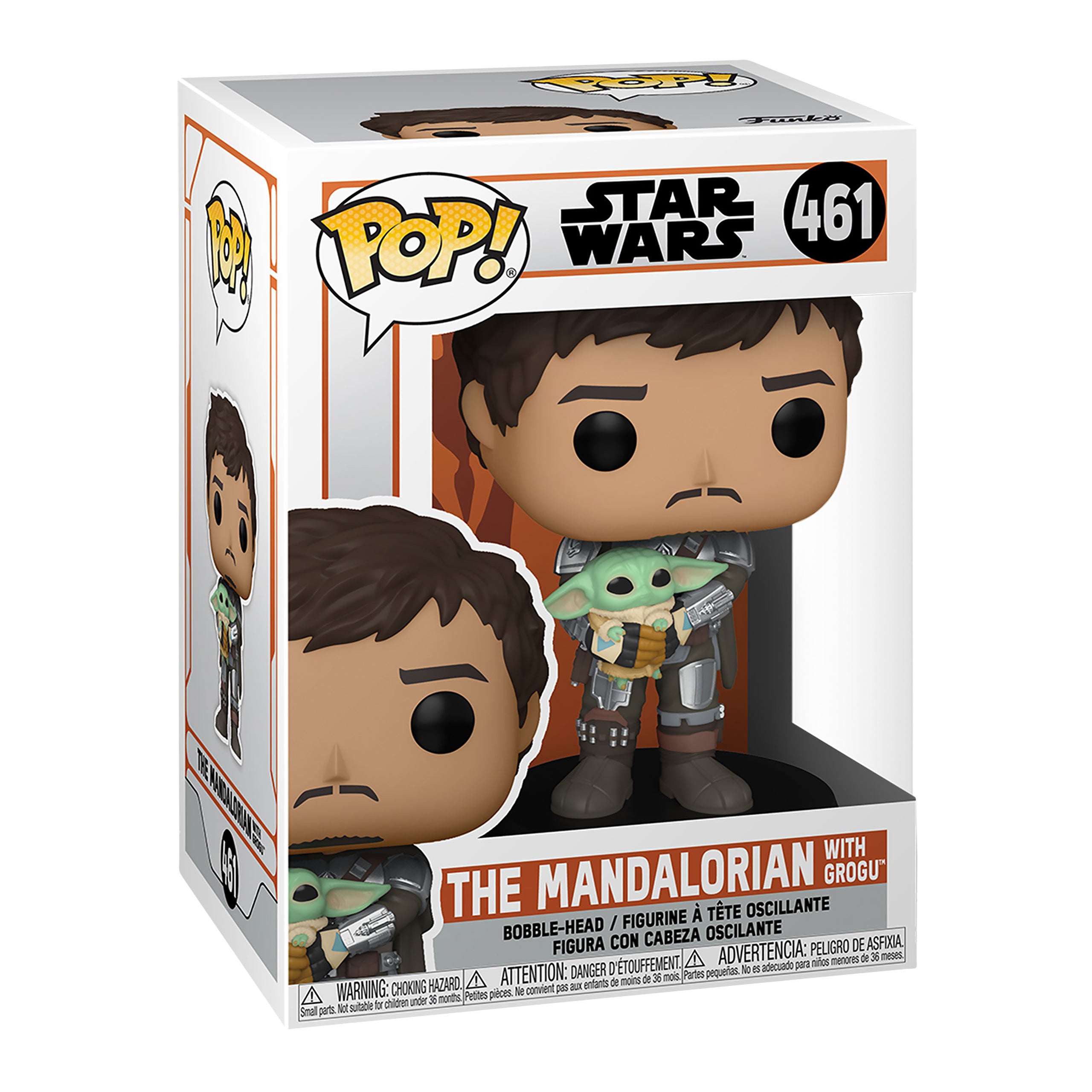 Produktbild Mando med Grogu Funko Pop Figur - Star Wars The Mandalorian