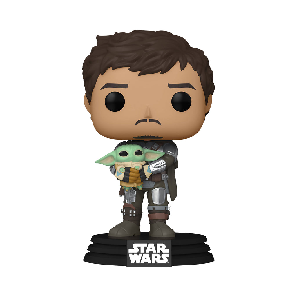 Produktbild Mando med Grogu Funko Pop Figur - Star Wars The Mandalorian
