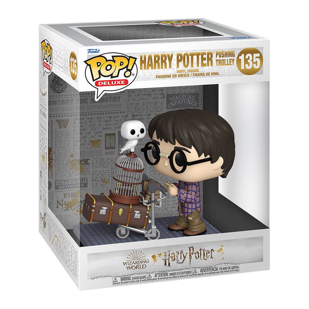 Produktbild Harry Potter med bagagevagn på Plattform 9 3/4 Funko Pop Figur
