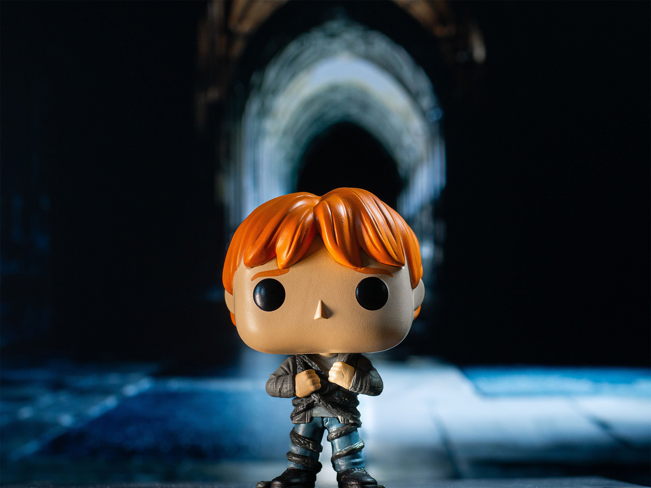 Produktbild Harry Potter - Ron Weasley med Djävulssnara Funko Pop Figur