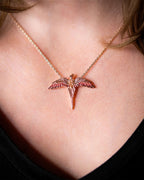 Produktbild Harry Potter - Fawkes halsband med kristaller