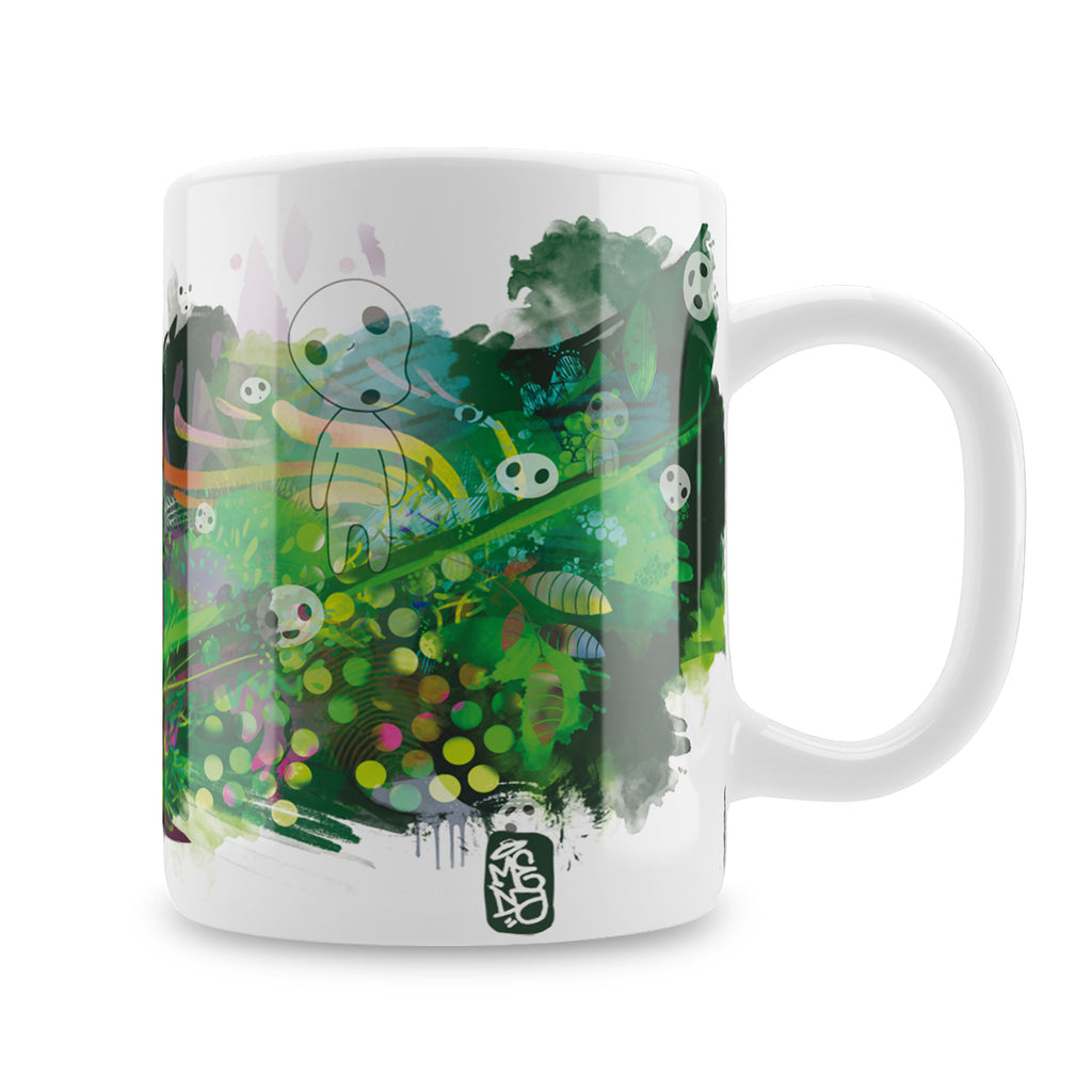 Produktbild Nekodama Skogsandar Mugg för fans av Prinsessan Mononoke