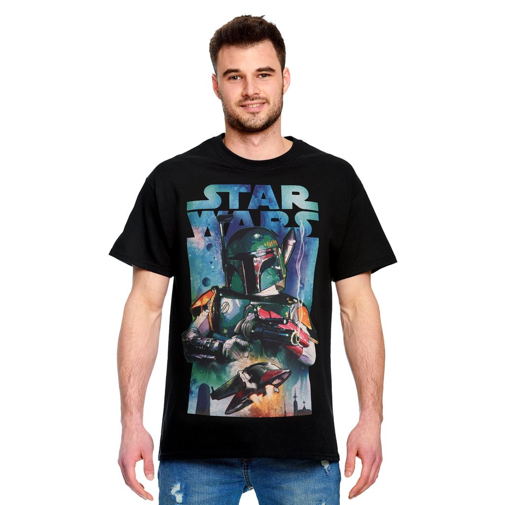 Produktbild Star Wars - Boba Fett med Slave I T-shirt svart