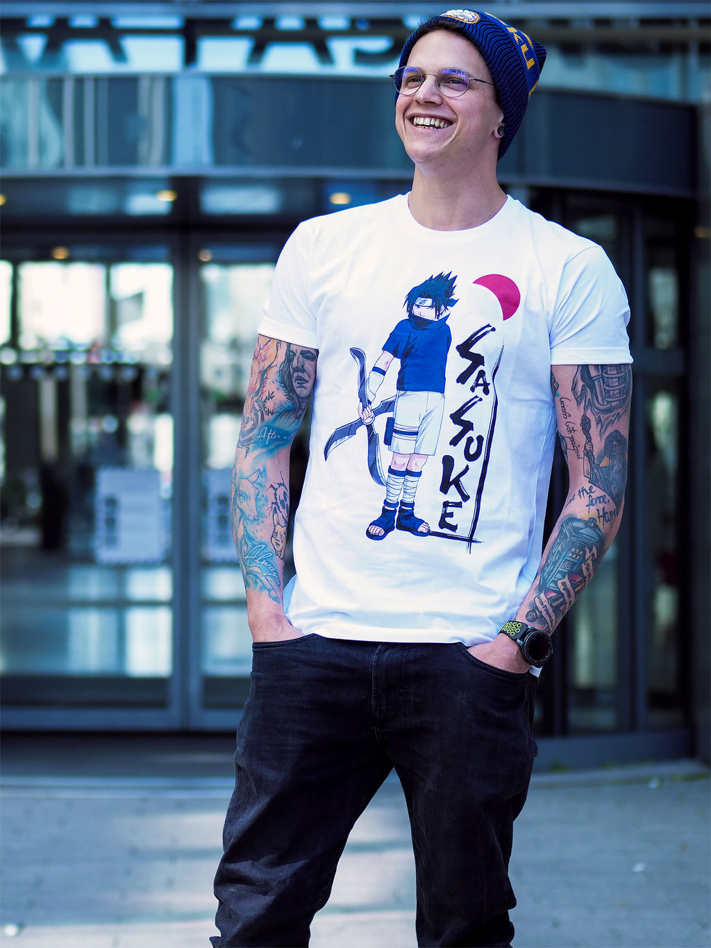 Produktbild Naruto - Sasuke Uchiha T-shirt vit