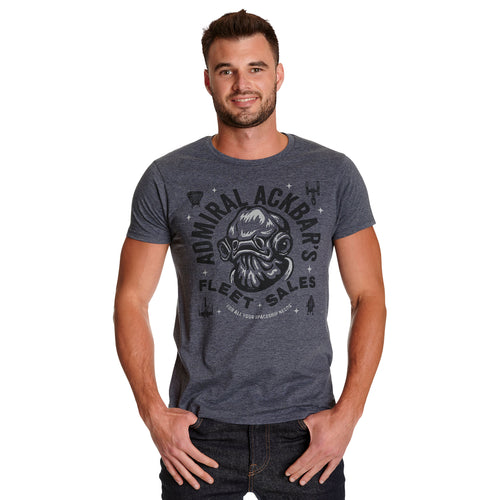 Produktbild Star Wars - Admiral Ackbar's Fleet Sales T-Shirt blå