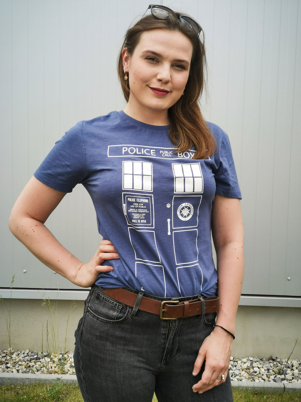 Produktbild Tardis Police Box T-shirt blå - Doctor Who