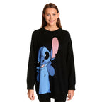 Produktbild Lilo & Stitch - Oversize tröja dam svart