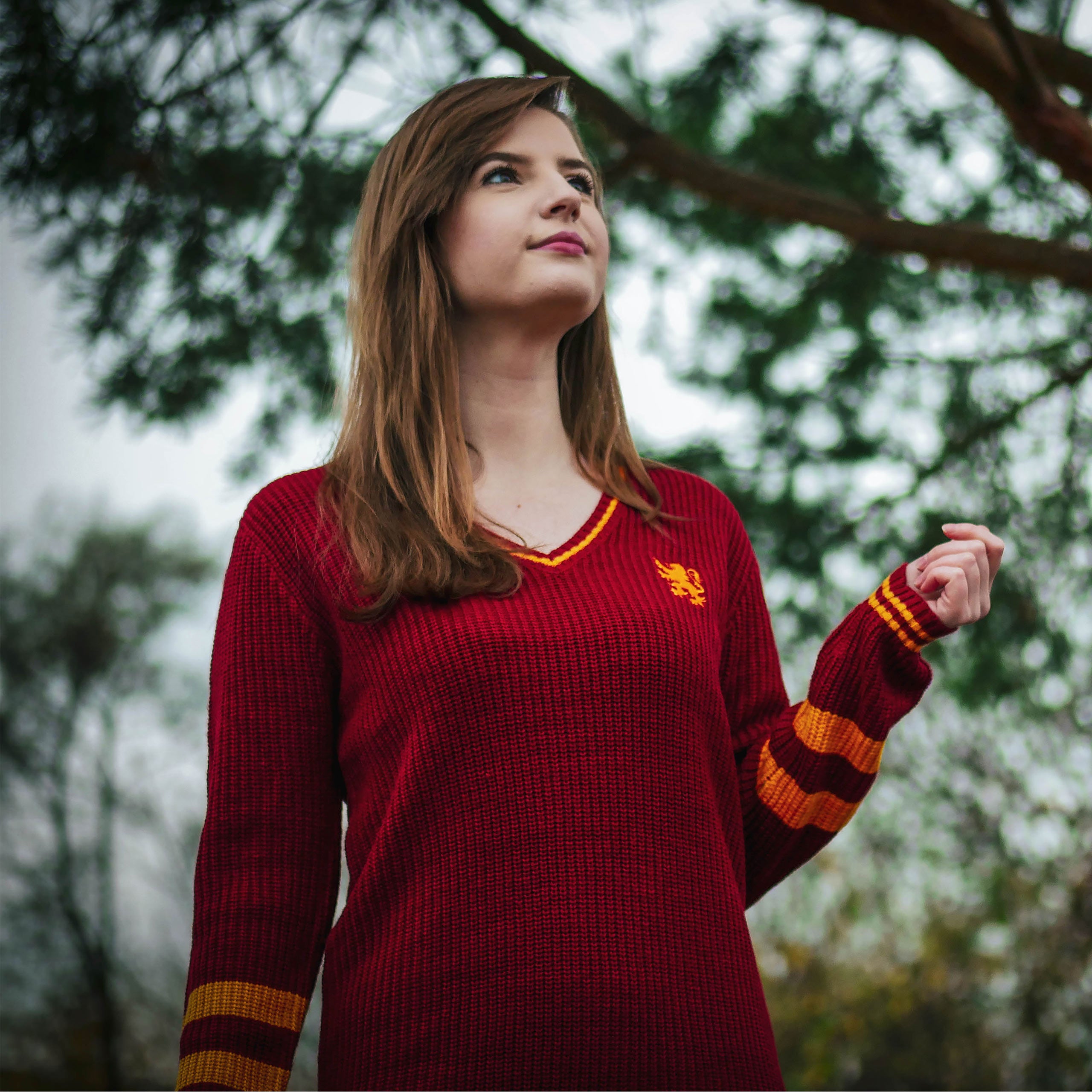 Produktbild Harry Potter - Gryffindor Stickad Klänning Röd