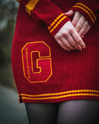 Produktbild Harry Potter - Gryffindor Stickad Klänning Röd