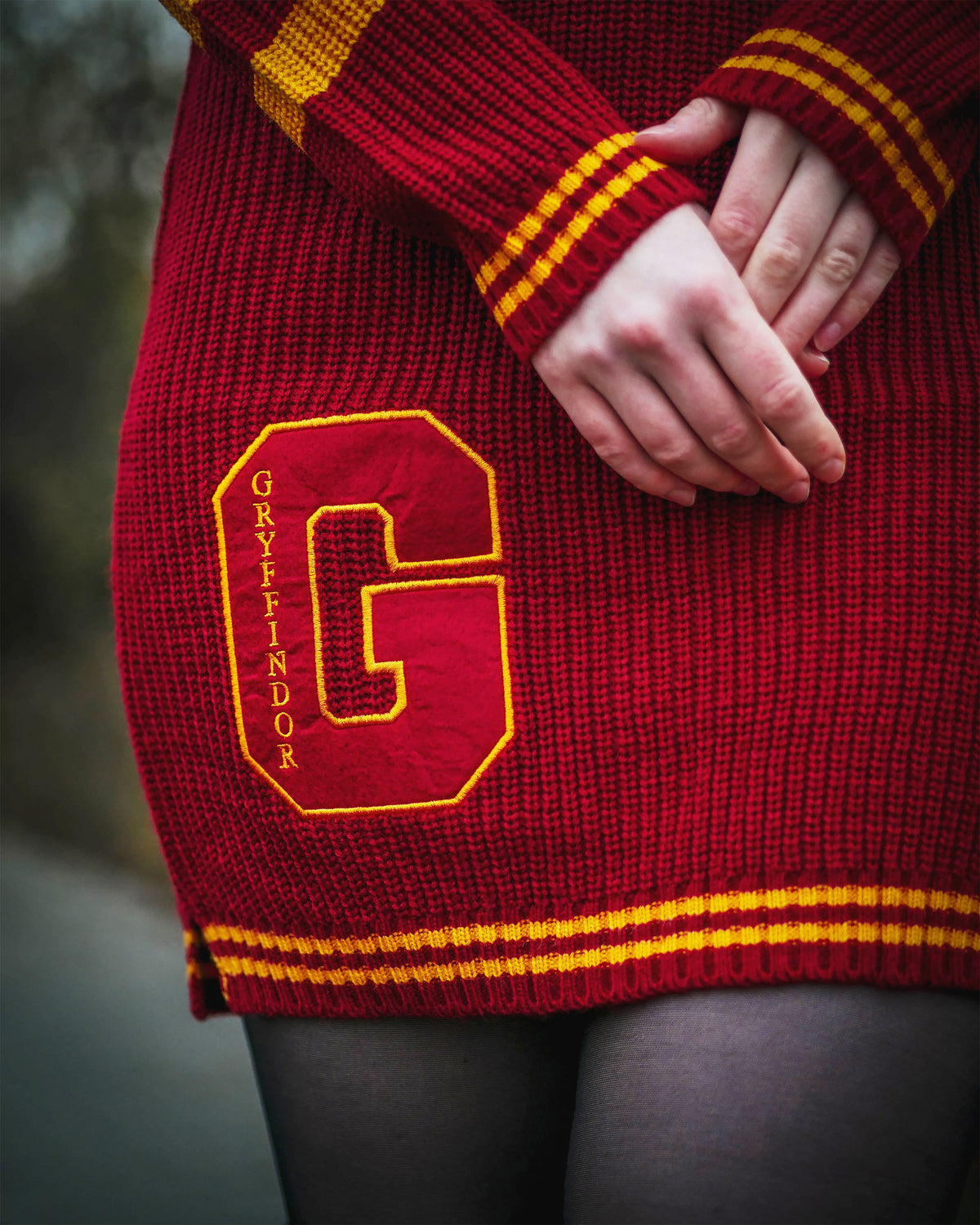 Produktbild Harry Potter - Gryffindor Stickad Klänning Röd
