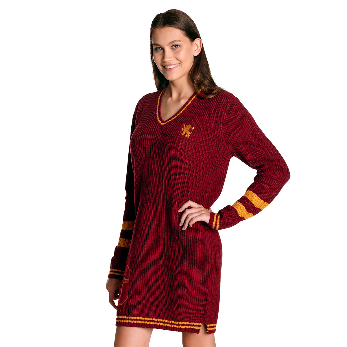 Produktbild Harry Potter - Gryffindor Stickad Klänning Röd