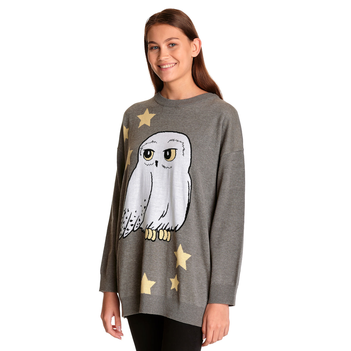 Produktbild Harry Potter - Hedwig Oversize Tröja grå