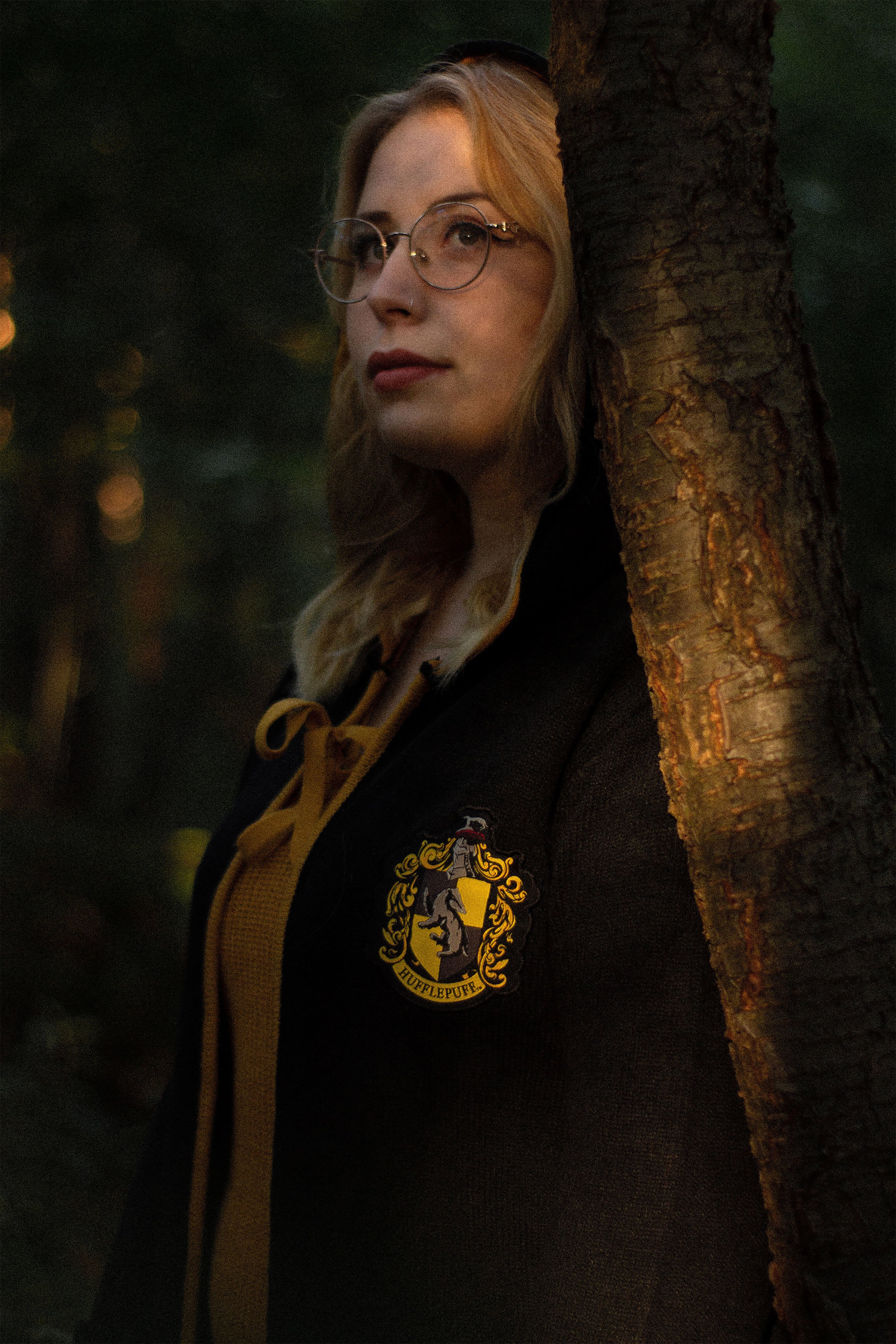Produktbild Harry Potter - Hufflepuff Stickad Mantel