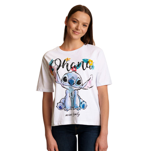 Produktbild Lilo & Stitch - Ohana T-shirt dam vit