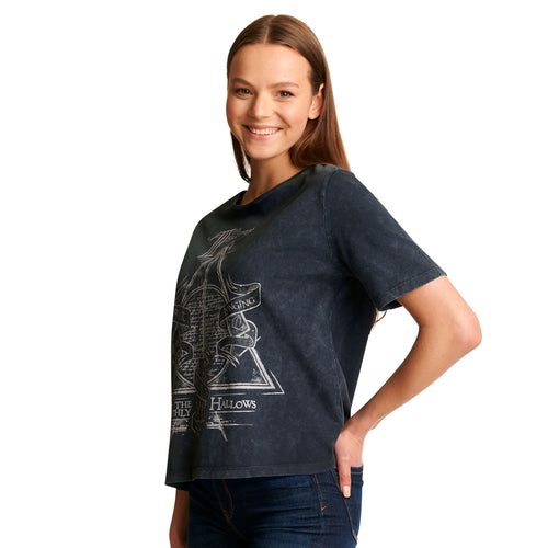 Produktbild Harry Potter - Dödsrelikerna T-shirt dam grå