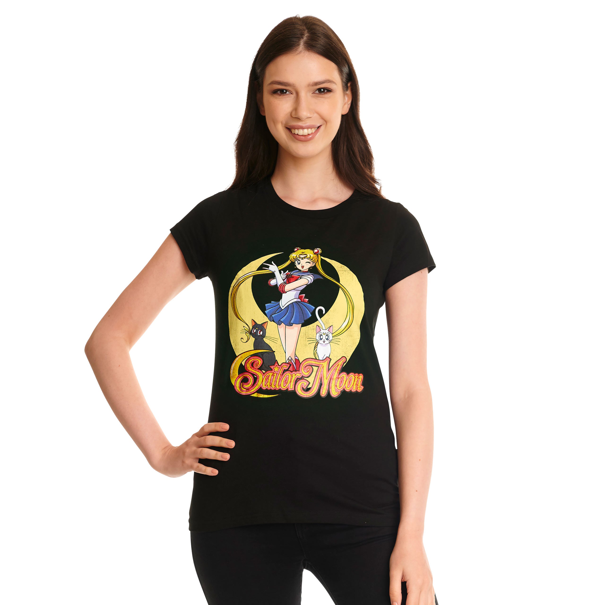 Produktbild Sailor Moon - Pose T-shirt dam svart