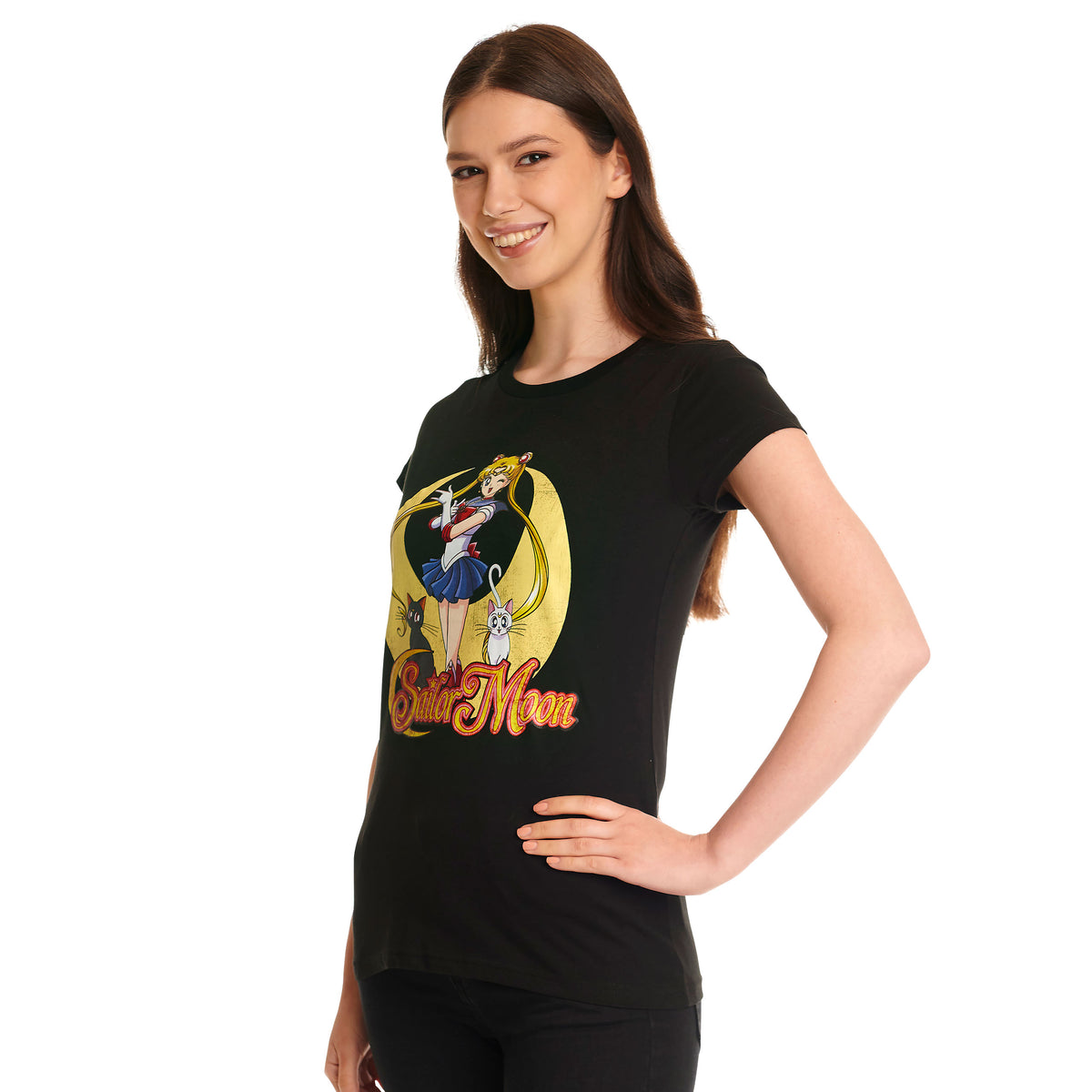 Produktbild Sailor Moon - Pose T-shirt dam svart