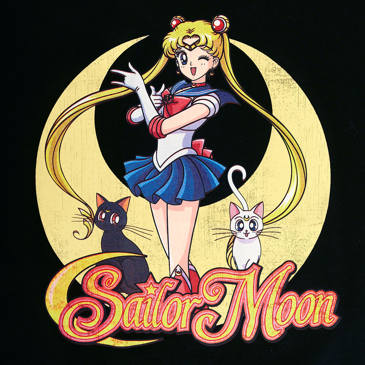 Produktbild Sailor Moon - Pose T-shirt dam svart