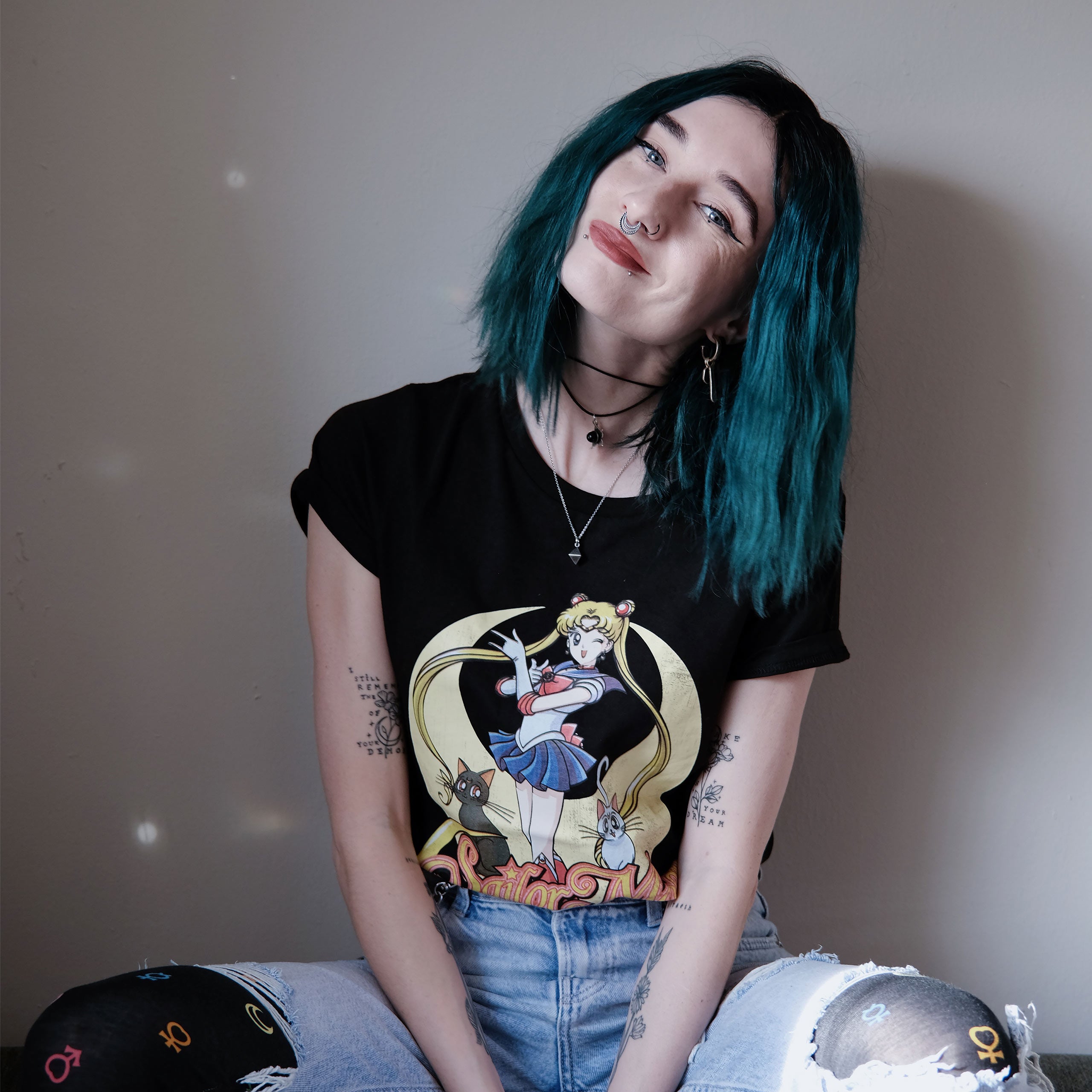 Produktbild Sailor Moon - Pose T-shirt dam svart