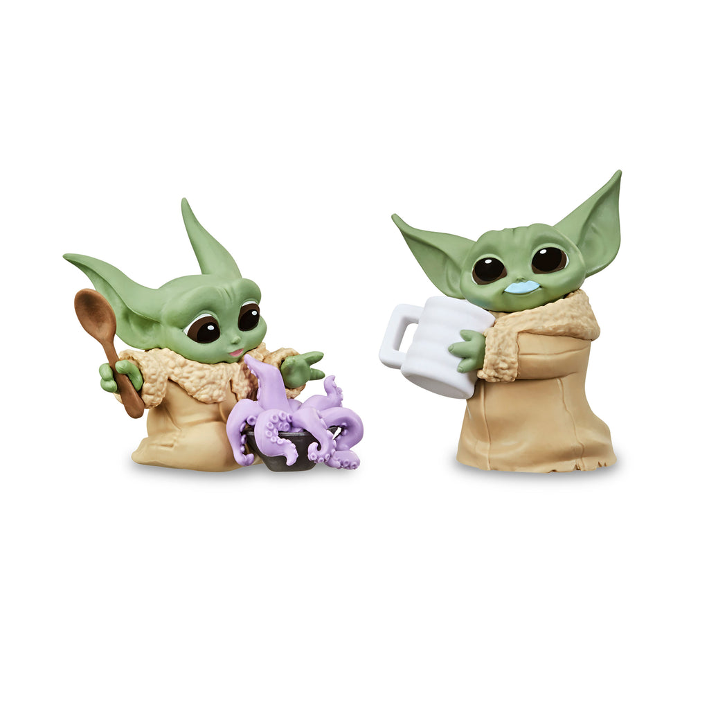 Produktbild Grogu med tentakelsoppa och mjölkmustasch-pose mini-figursset - Star Wars The Mandalorian