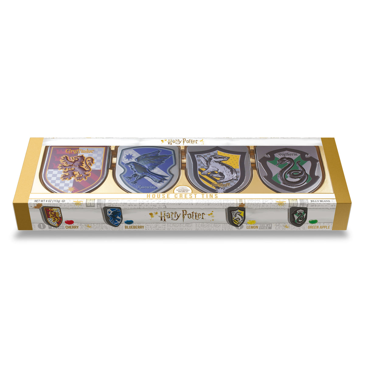 Produktbild Harry Potter - Husvapen burkset med Jelly Beans