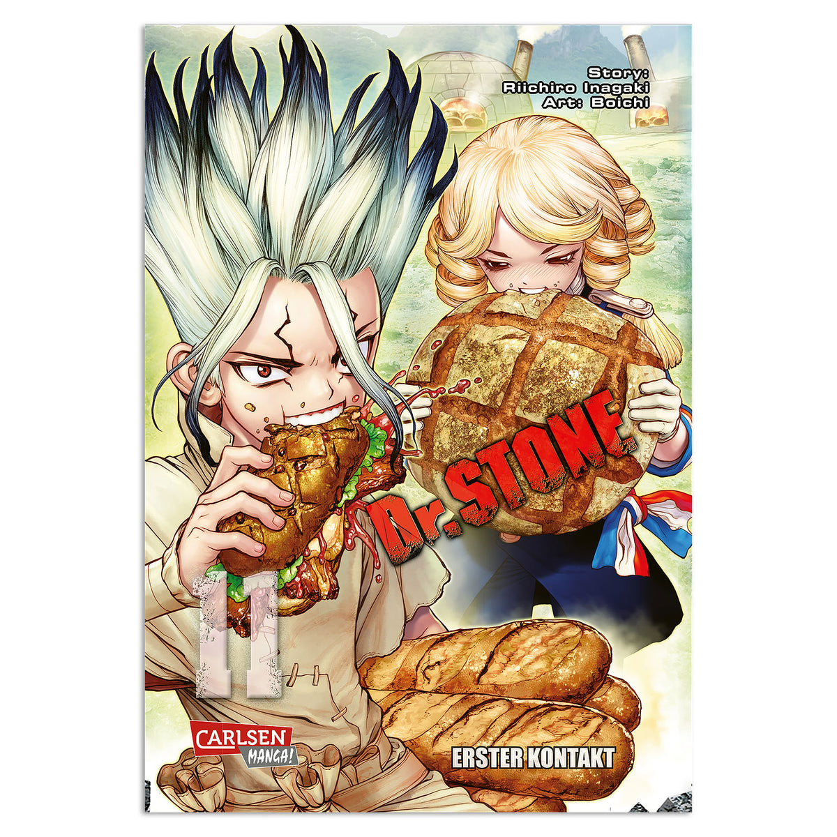 Produktbild Dr. Stone - Första kontakten Volym 11 Pocketbok