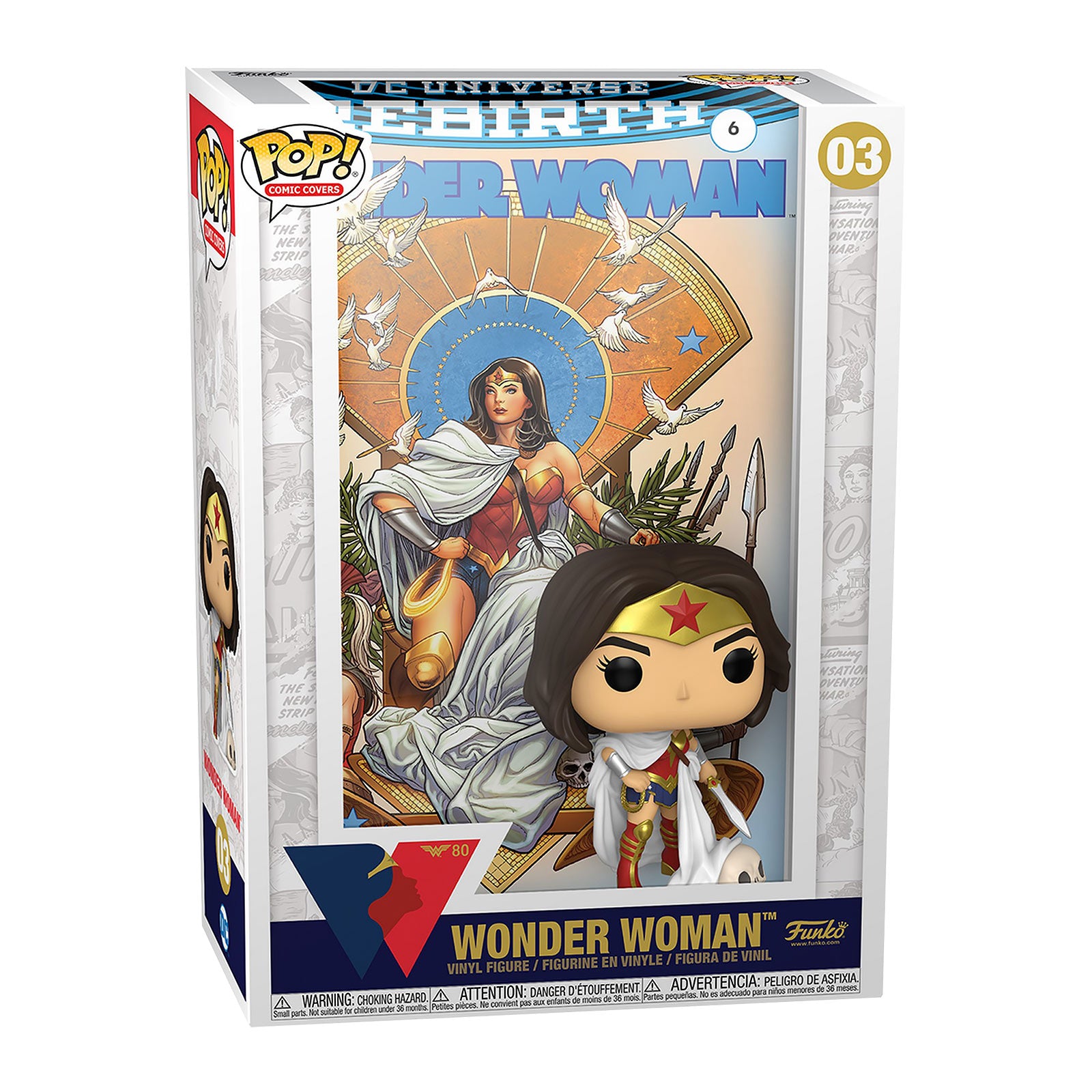 Produktbild Wonder Woman - Rebirth On Throne Funko Pop Figur