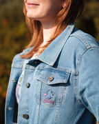 Produktbild Lilo & Stitch - Flowers Jeansjacka dam blå