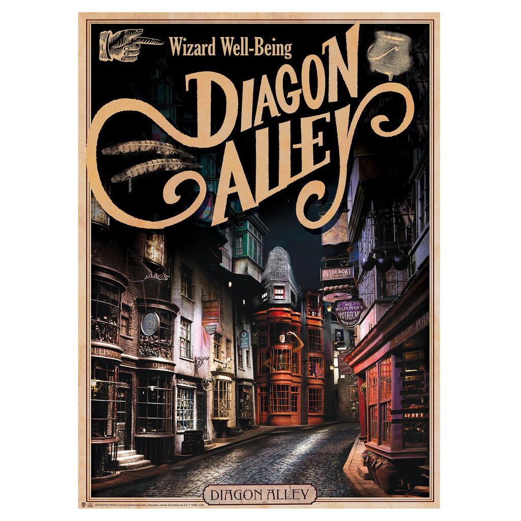 Produktbild Harry Potter - 2-pack Poster: Hogwarts Slott & Diagongränden
