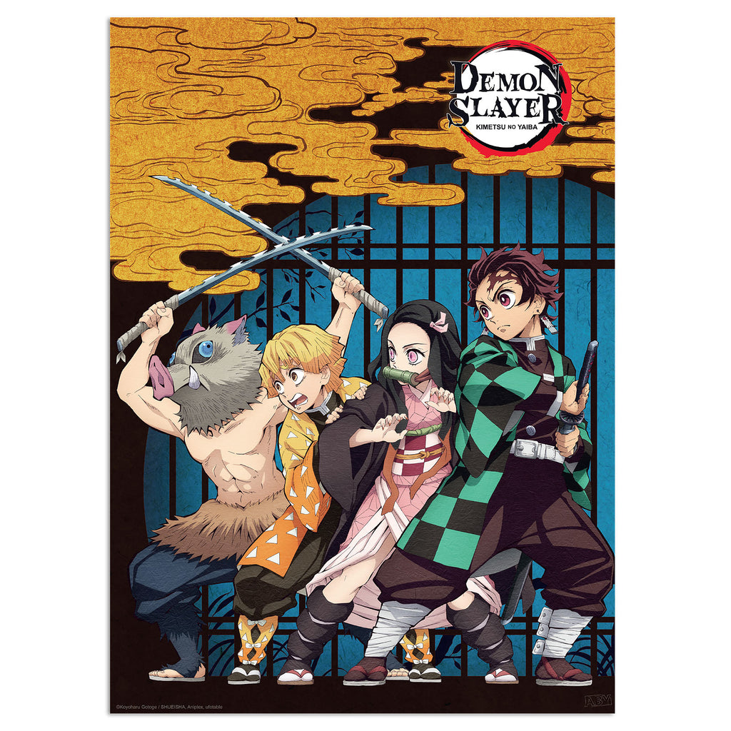 Produktbild Demon Slayer - Grupp & Duo Poster 2-delat set