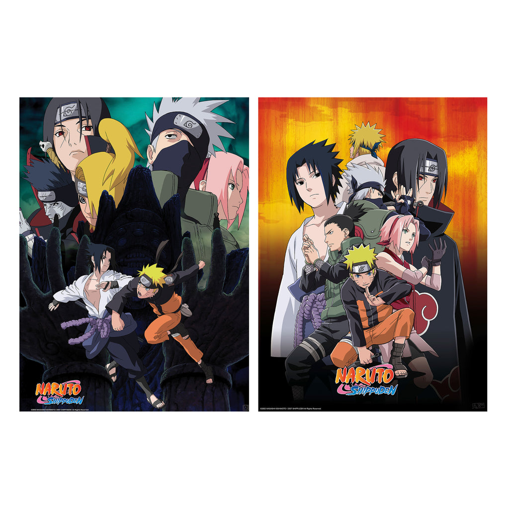 Produktbild Naruto Shippuden - 2-delat ninja-posterset
