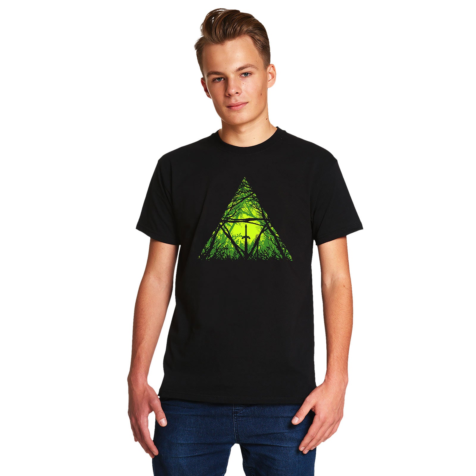 Product image Master Sword in the Forest T-shirt for Zelda Fans Black