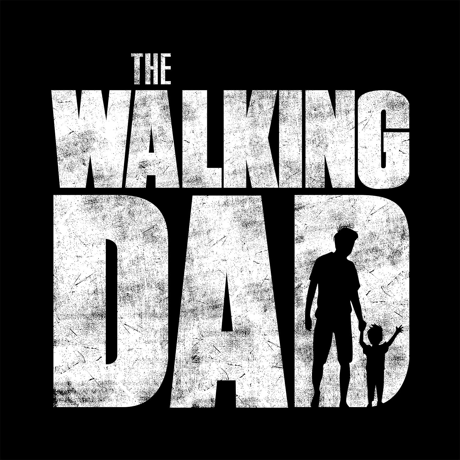 Produktbild The Walking Dad T-shirt för fans av The Walking Dead svart