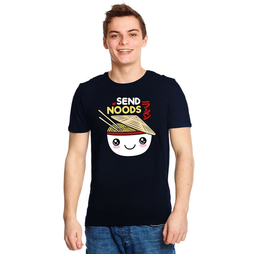 Produktbild Send Noods Ramen T-shirt för anime-fans blå