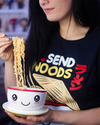 Produktbild Send Noods Ramen T-shirt för anime-fans blå