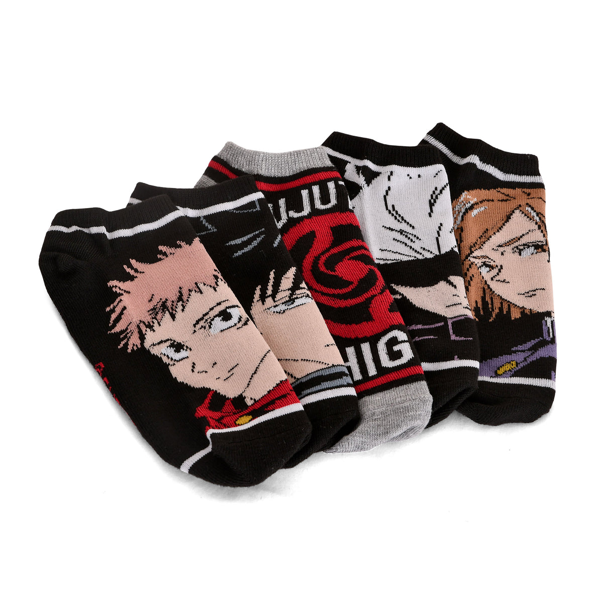 Produktbild Jujutsu Kaisen - Karaktärsstrumpor 5-pack