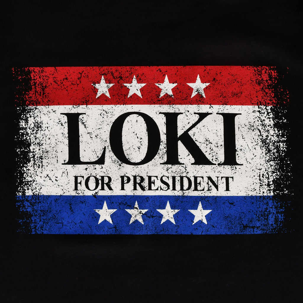 Produktbild For President T-shirt svart för Loki-fans