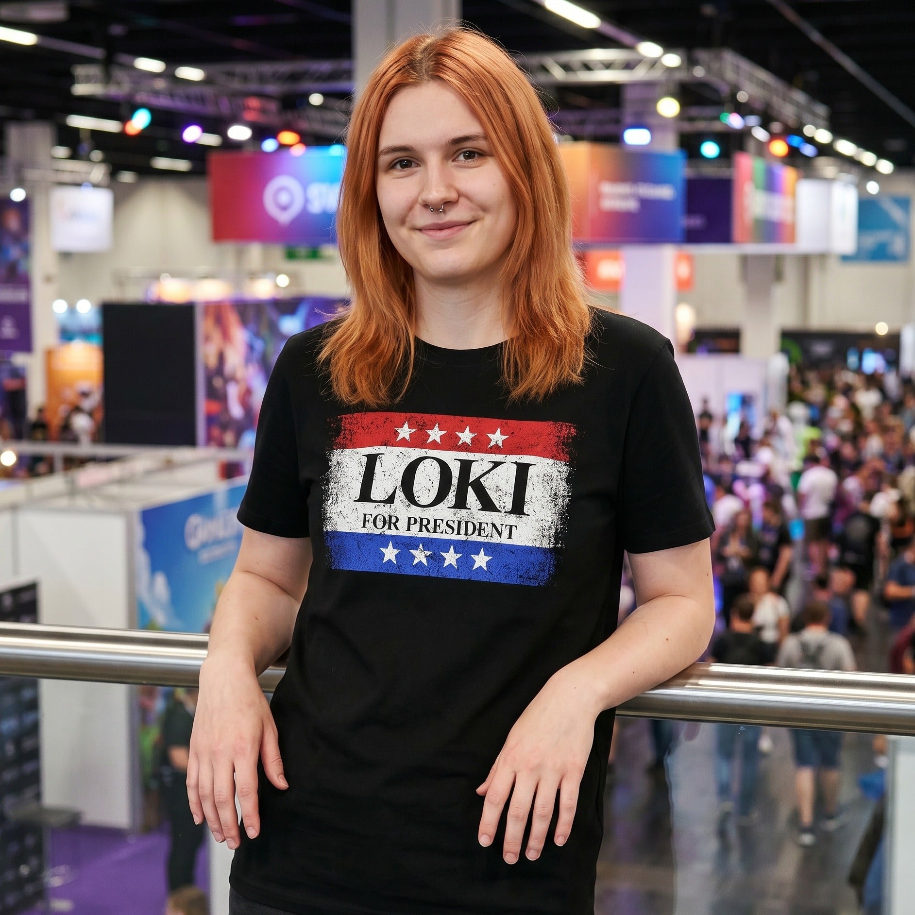 Produktbild For President T-shirt svart för Loki-fans