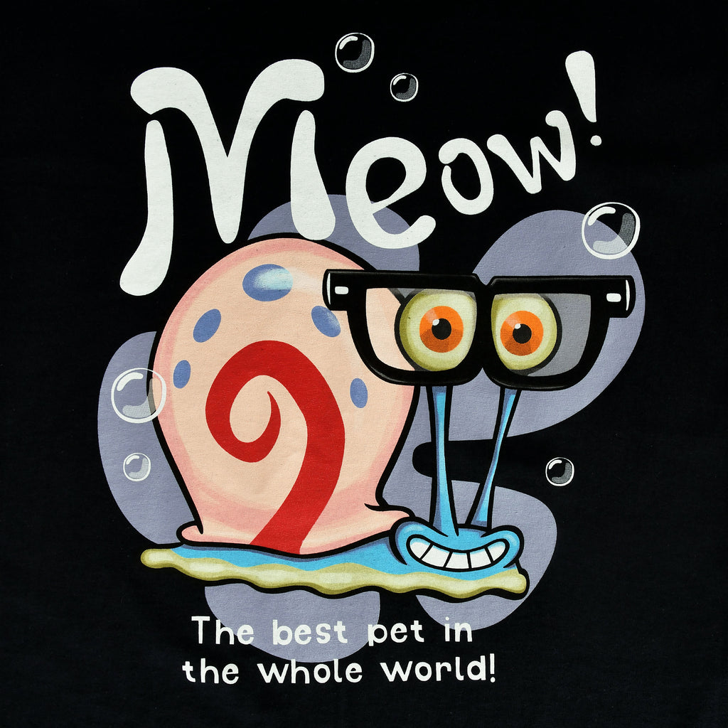 Produktbild SpongeBob - Gary Meow! T-shirt svart