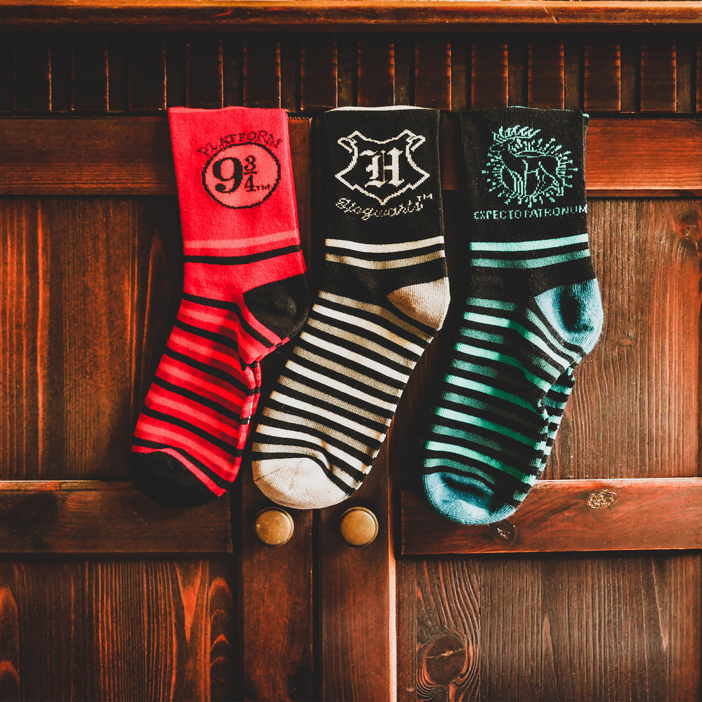 Produktbild Hogwarts strumpor 3-pack i presentförpackning - Harry Potter