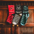 Produktbild Hogwarts strumpor 3-pack i presentförpackning - Harry Potter